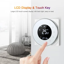 Termostato de calefacción eléctrica programable con WiFi, Control por voz Compatible con Amazon Google