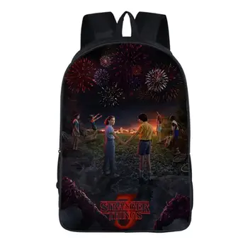 

16 Inch Stranger Things Teenagers Backpack Daily Bookbag Surprise Gift Children Boy Girl Schoolbag Casual Travel Shoulder Bags