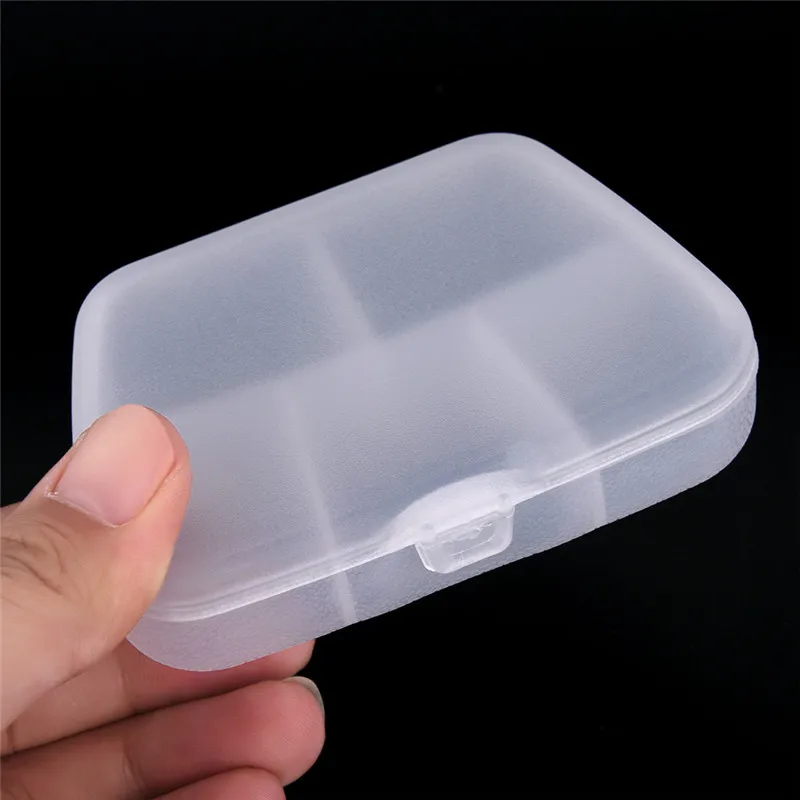 1Pcs Medicine Box Pill Cutter Portabe Multilayer Pills Organizer Box 5 Compartment Pill Storage Case Moistureproof Pill Holder