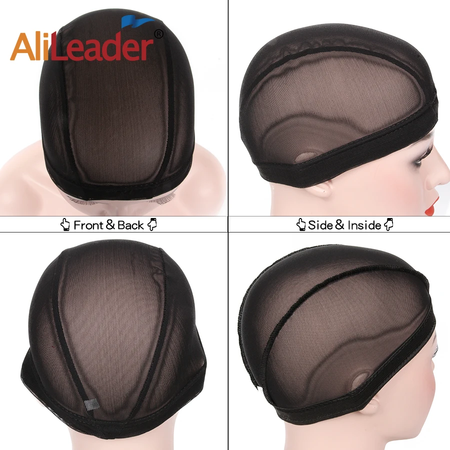 AliLeader Mesh Weave Cap Black Beige Blonde Breathable Stretch