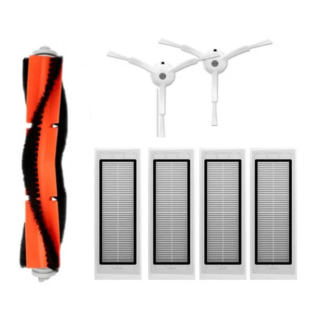 Vacuum Cleaner Accessories New Main brush Washable hepa filter side brush kit For Xiaomi Mi vacuum 1st 1S Robot Roborock S50 S51 S55 S6 T60 T61 T65 parts