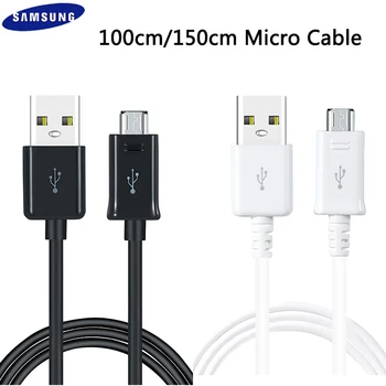 Original Samsung Fast Charger micro usb Cable 1/1.2/1.5M 2A Data Line For SAMSUNG Galaxy S6 S7 Edge Note 4 5 J4 J6 J5 A3 A5 A7 1