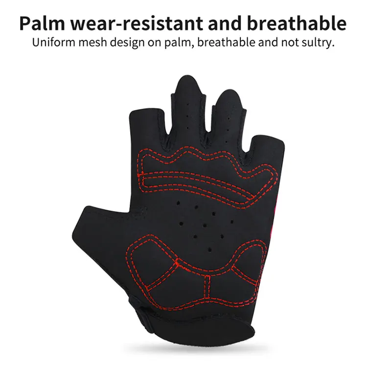 X-Tiger Anti-Slip Half Finger Cycling Gloves High Elastic Breathable MTB Bike Gloves Summer Bicycle Gym Fitness Sports Gloves