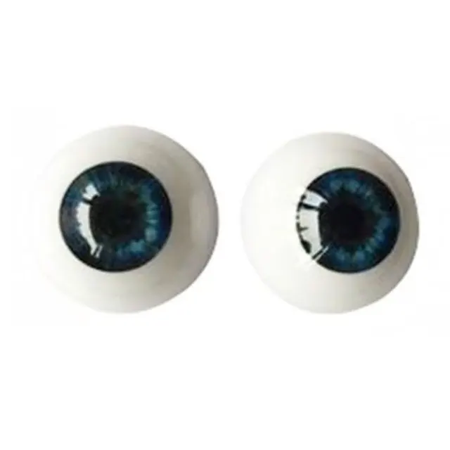1pair 20mm 22mm 24mm Realistic Half Round Craft Accessories Acrylic DIY Eyeballs Reborn Doll Eyes BJD Mini Easy Use Simulation 5
