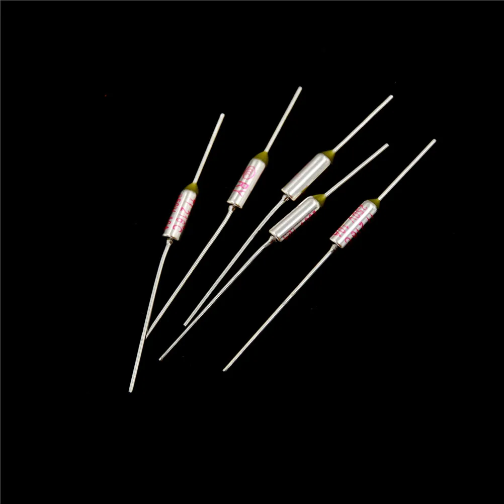 

5Pcs SF214E 10A 250V Temperature Fuse Thermal Cutoff Micro Mini Electrical Temp Thermal Fuses