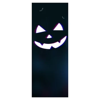 

DIY Waterproof Festival Party Halloween Decor Door Sticker No Trace Removable Pumpkin Print PVC Self Adhesion Home Wall Decals