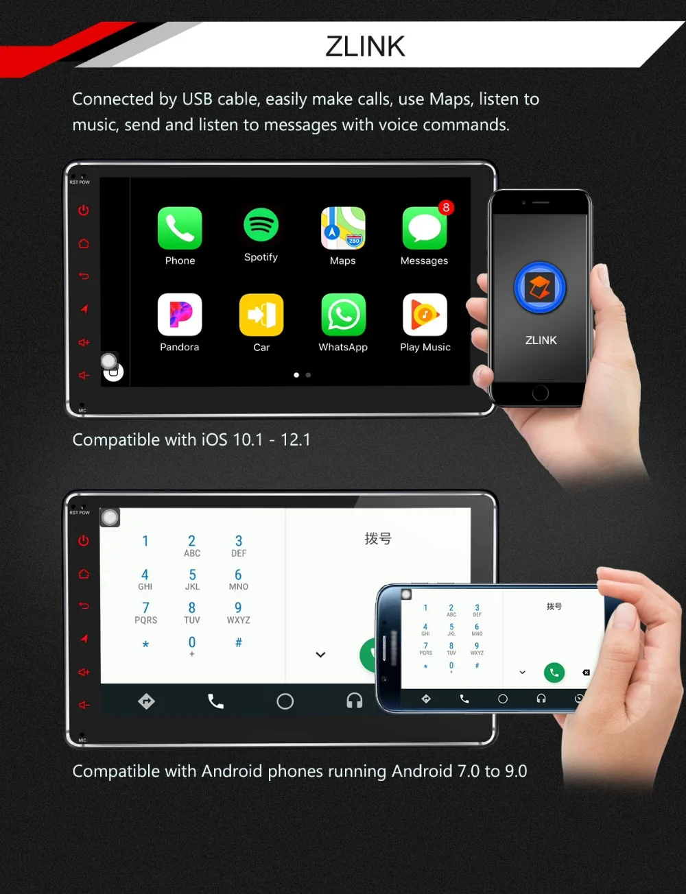 Flash Deal 1Din 8" 1280*720 Android 8.1 Car Multimedia Radio Audio Player GPS DSP Stereo Head Unit 4G SIM Card DVR Subwoofer SPDIF Carplay 12