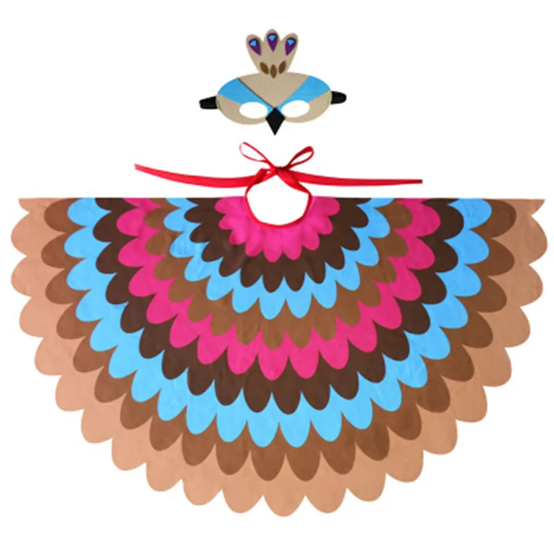 Carnival Costume Kids Birds Boys Costume for Kids Animal Wings with Masks Child Costume Halloween Child Cosplay Costume Set
