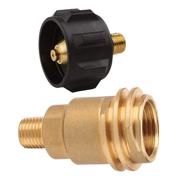 

Qcc1 Acme Nut Propane Gas Fitting Adapter, 1/4 Inch Male Pipe Thread, Qcc1 Propane Adapter Gas Regulator Valve Fitting With Acme