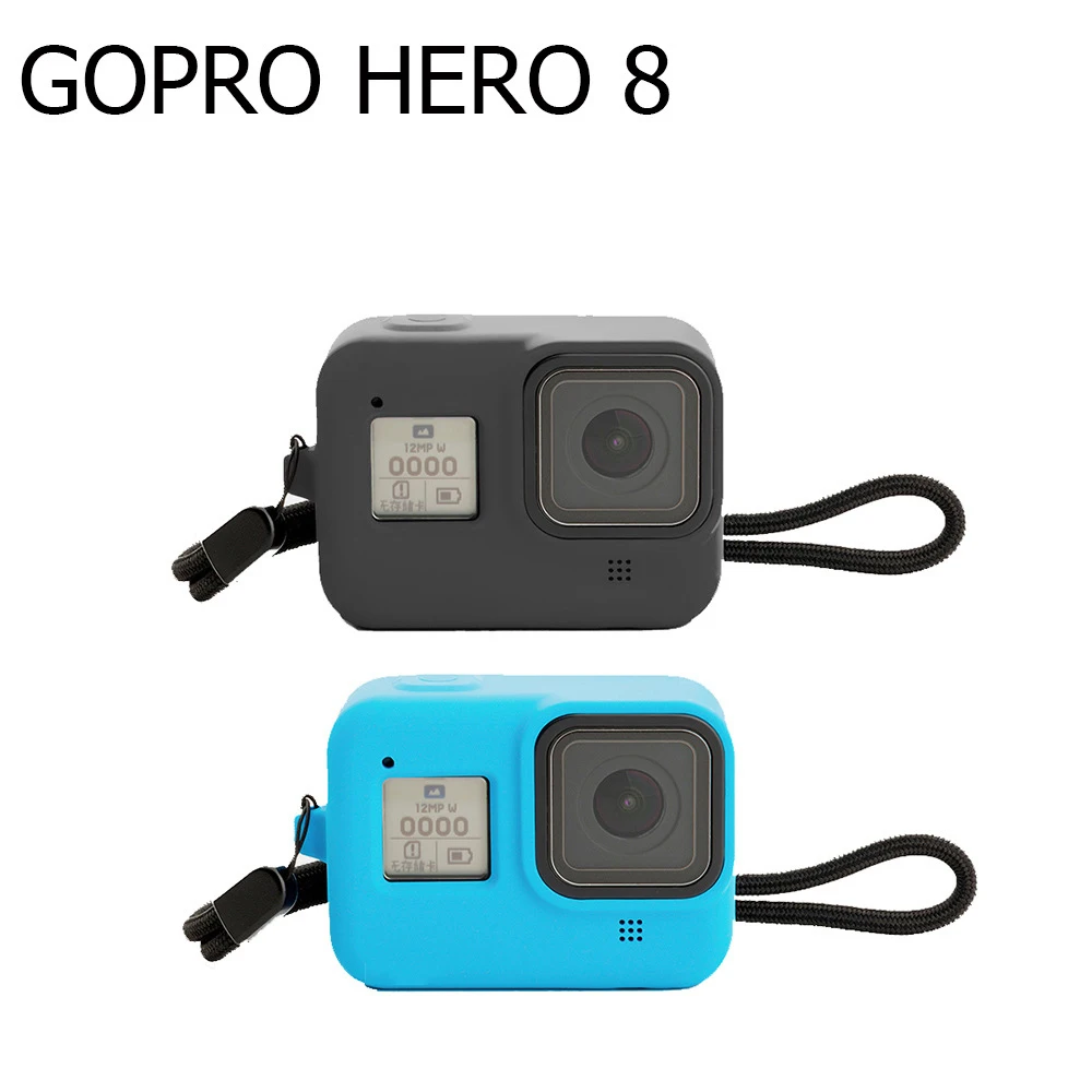 Мягкий силиконовый защитный чехол для экшн-камеры GoPro Hero 8 черного цвета для камеры Go Pro Hero8