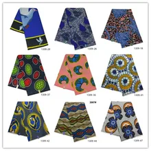 Анкара Африки полиэстер воск принты ткань Bintareal воск высокое качество 6 ярдов африканская ткань для вечерние платье 1309