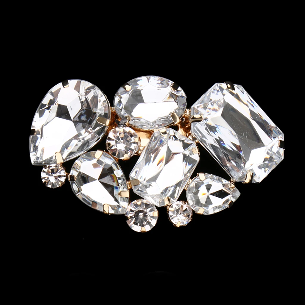 Crystal Rhinestone Bow Rhinestone Wedding Shoes Earrings For Flat Shoes Pumps