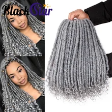

Black Btar 20 Inch Goddess Locs Crochet Braiding Hair Synthetic Faux Locs Crochet Hair with Curly Ends Hair Extensions for Girl