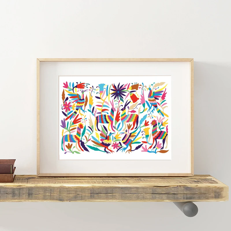 Otomi-Indian-Mexican-Folk-Art-Canvas-Poster-Nursery-Wall-Art-Painting-Print-Mexico-Decoration-Picture-Home (1)