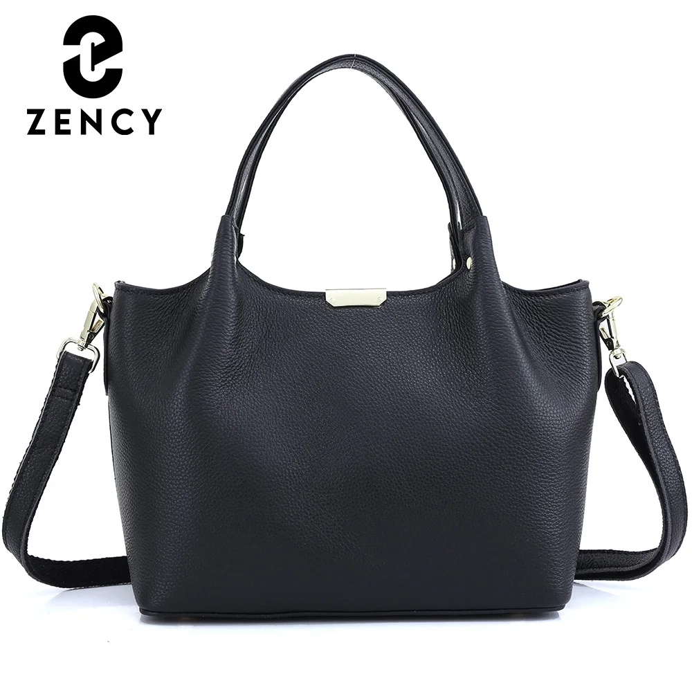 Zency мягкая сумка из натуральной кожи простая повседневная женская на плечо новый