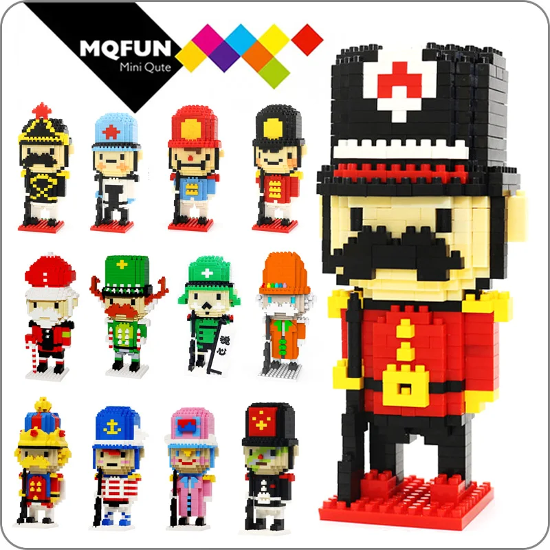 

CKL cartoon The Nutcracker British soldier diamond building blocks bricks 3D Assembly DIY model action figures educational toy