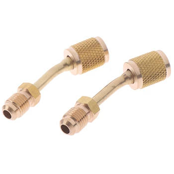 

High Strength Air Conditioning Split Ductless Service Port Adapter R410a Adapter 5/16" SAE Female To 1/4" SAE Male