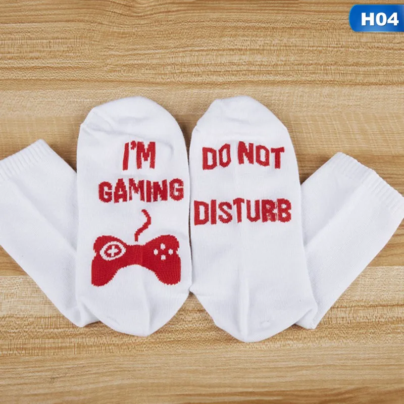 Новые хлопковые носки с надписью «I'm Gaming»; забавные игровые носки для мужчин и женщин; отличный подарок для любителей игр; носки в стиле Харадзюку