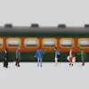 30pcs/60pcs HO Scale Seated Standing People 1:87 Figures Passenger Model Building Kit P8721 2