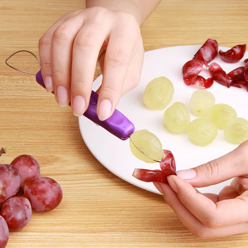 Quick grape peeler double head food processor hand Barker Meat digger