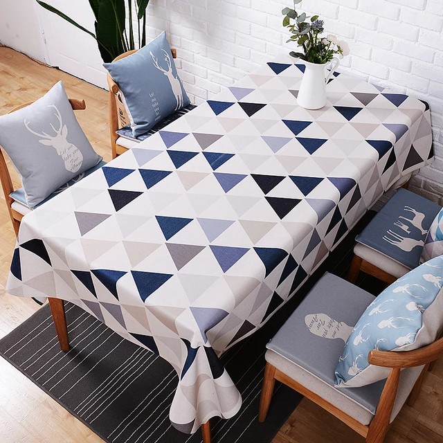 Nordic Rectangular Table Cotton Linen Departments Dining Room Rooms Table Linens Color: F Specification: 85 x 85cm