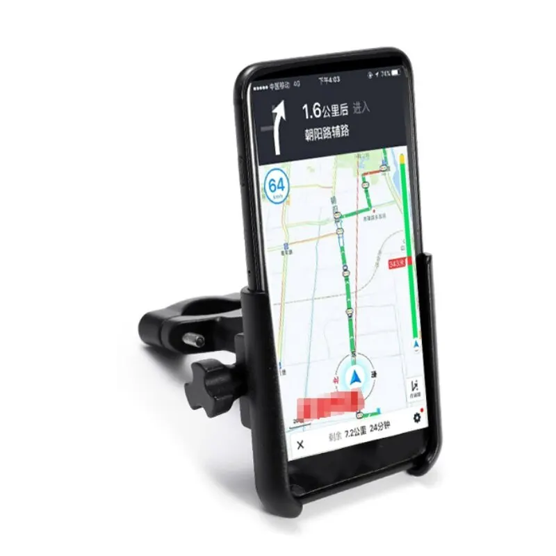 Aluminium Legierung Fahrrad Handy Halter Steht Anti-slip Motorrad Lenker/Rückspiegel Telefon GPS Ha