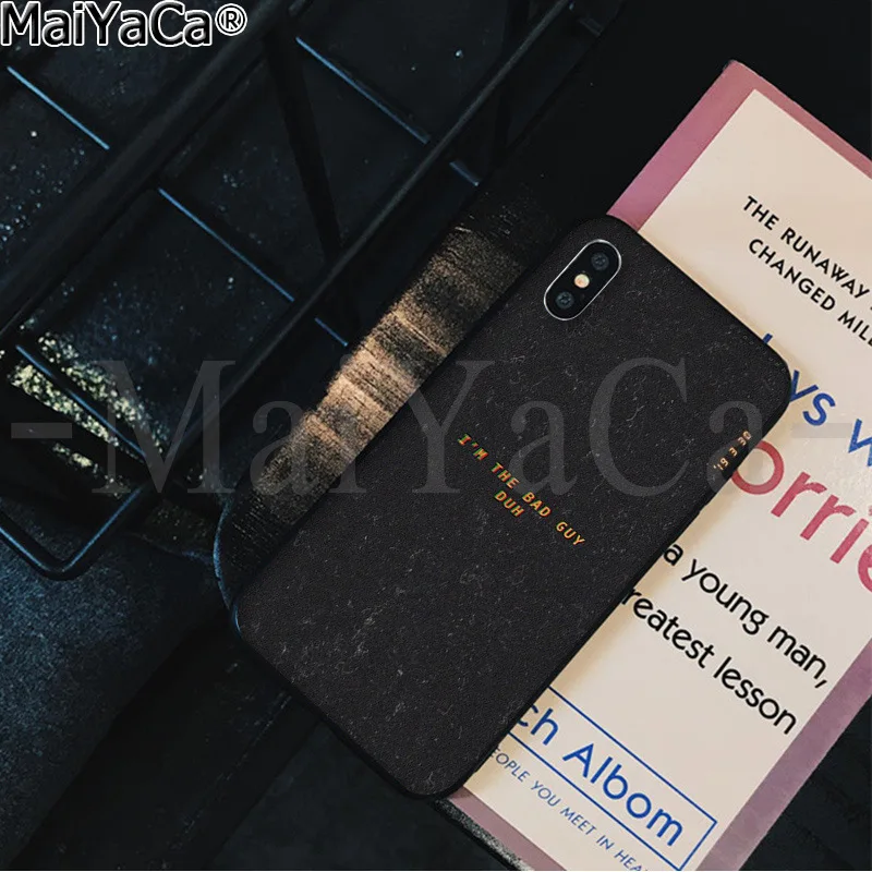 MaiYaCa Billie Eilish DIY печать рисунок чехол для телефона чехол для iPhone 5 5Sx 6 7 7plus 8 8Plus X XS MAX XR - Цвет: A5