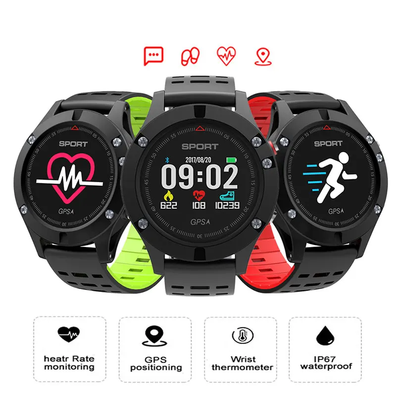  F5 GPS Smart Uhr Höhenmesser Barometer Thermometer Bluetooth 42 Smartwatch Tragbare geräte für iOS 