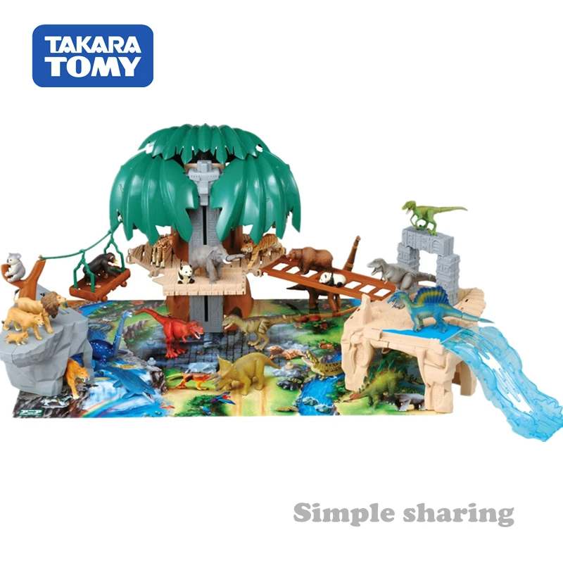 Takara Tomy Tomica Ania Forest Animal Temple Kit литая фотография для детей|Игровые фигурки и