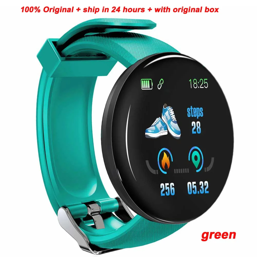 Зеленый Greentiger D18 Смарт-часы IP67 водонепроницаемые Смарт-часы сердечного ритма для мужчин кровяное давление кислородные калории спортивные умные часы VS F8 P68 - Цвет: Зеленый