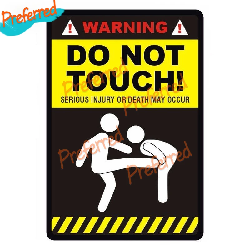 

WARNING - DO NOT TOUCH' Funny Voiture Decal Motocross Racing Laptop Helmet Trunk Wall Vinyl Car Sticker Die Cutting