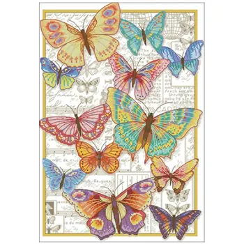

Butterfly Beauty patterns Counted Cross Stitch 11CT 14CT 18CT DIY Chinese Cross Stitch Kits Embroidery Needlework Sets