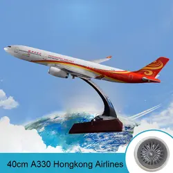 40 см смолы Boeing A330 модель самолета Китая Гонконг модель самолета авиакомпании Гонконг международной авиации Airbus дыхательных путей модели
