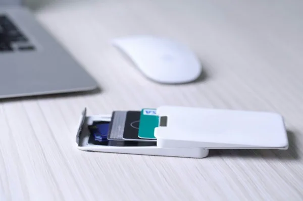 Гениальный Кошелек черный с защитой от RFID, для карт минималистичный гениальный кошелек с RFID-BLOCKING для дропшиппинг