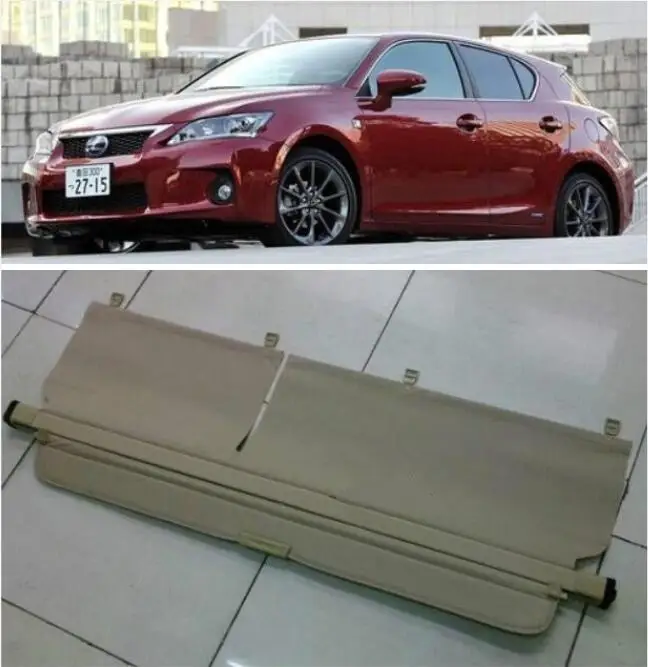 CT200h автомобиля задний багажник защитный лист для багажника Экран щит козырек подходит для Lexus CT200h 2009 2010 2012 2013