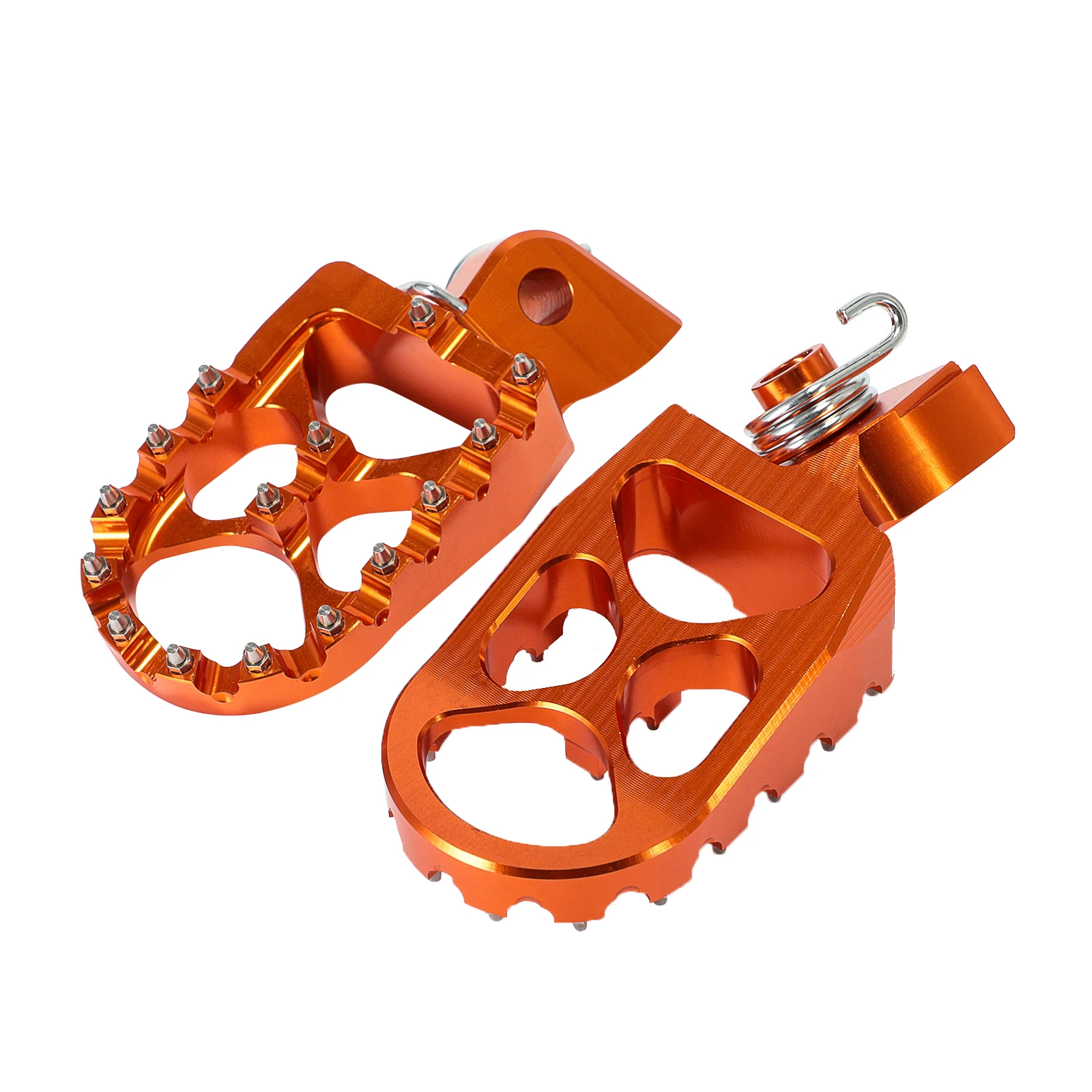 Foot Pegs Moto CNC Aluminum Motorcycle Footrests Rear Foot Peg Safety Pedals Rests MX For KTM 65 SX 2009- 125-200 SX/EXC - Цвет: Оранжевый