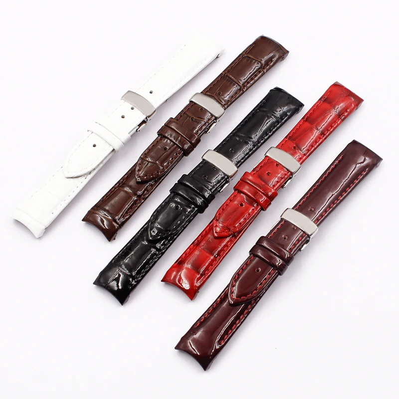 

Watch accessories Suitable for Tissot strap 1853 library T035 strap female T035210 T035207A leather strap 18mm