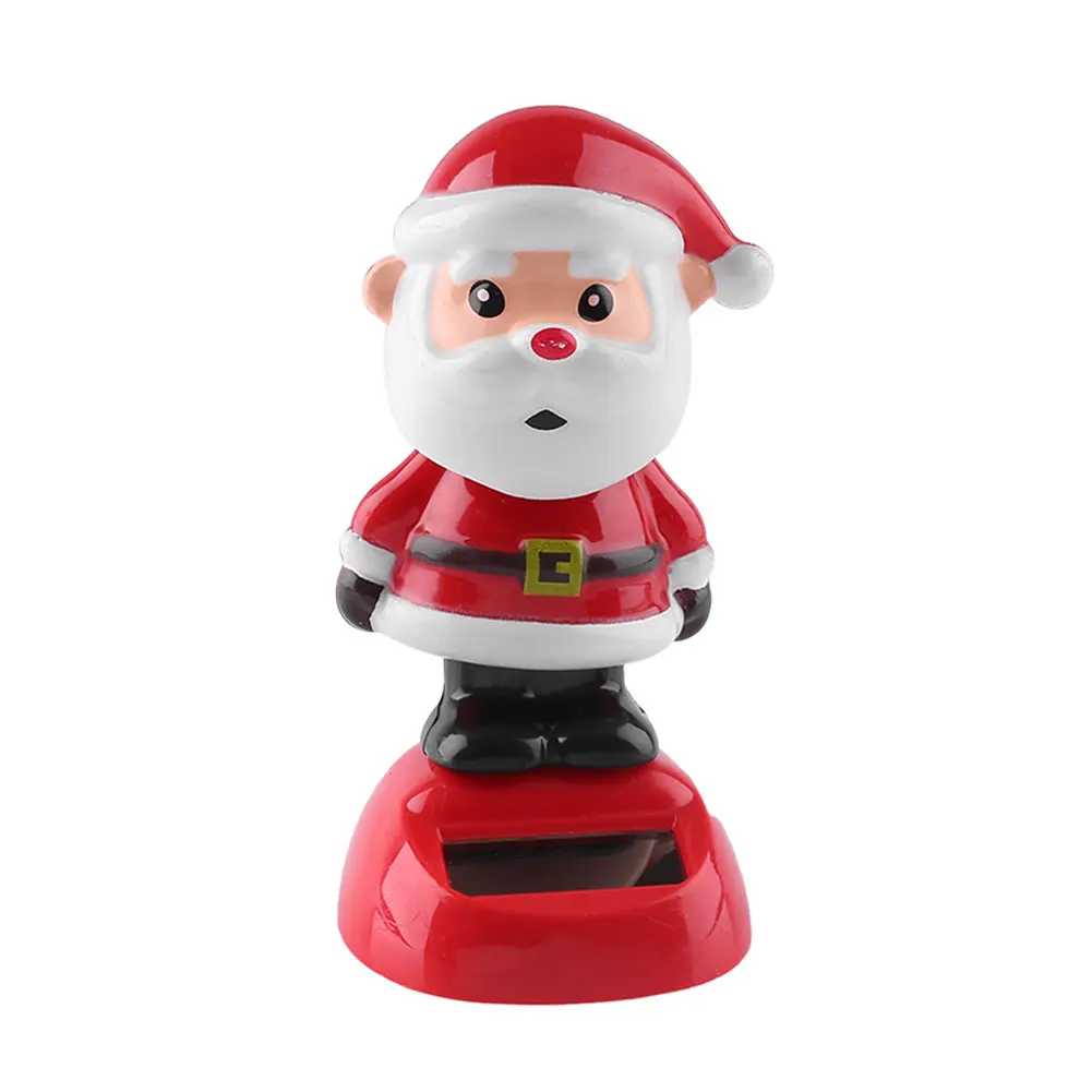 Solar Toy Car Decoration Animal Solar Car Toy for Christmas Gift - Название цвета: new Santa Claus