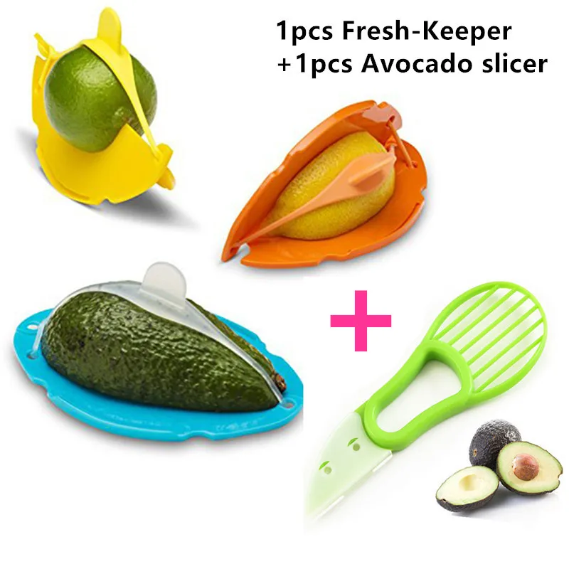 

Fruit Saver Avocado Lemon Apple Fresh Keeper Slicer Pitter 3 In 1 Saver Adjustable Knife Split 2021 Kichen Gadget Inteligentes