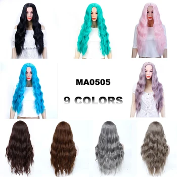 

ALLAOSIFY High temperature chemical fiber synthetic wavy Hair Headgear For African American Women