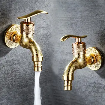 

Vintage Wash Machine Faucet Zinc Alloy Copper Valve Core Kitchen Bathroom Retro Water Tap