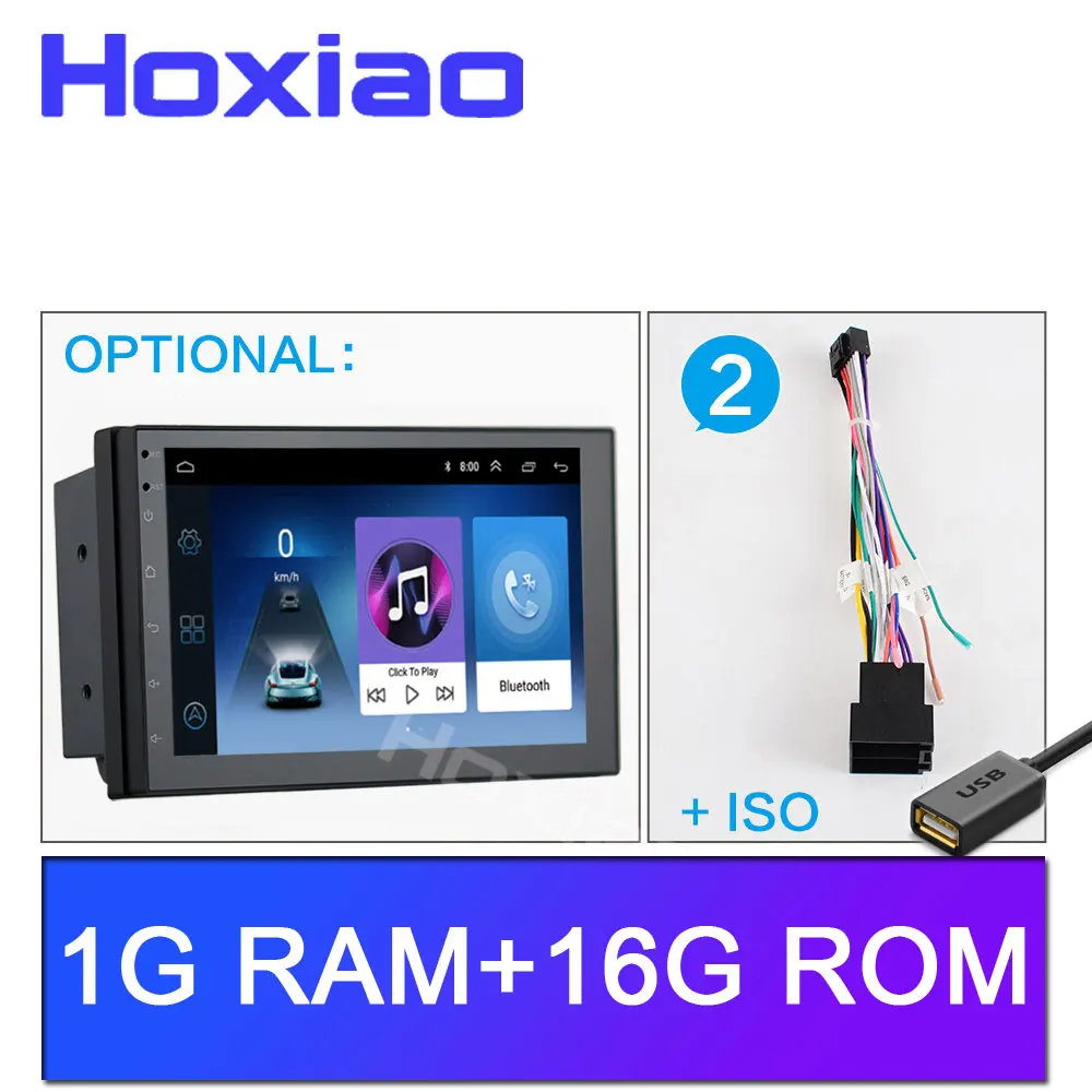 Автомагнитола 2 Din Android GPS навигация Автомагнитола стерео " Wifi Bluetooth USB аудио 2DIN универсальный мультимедийный автомобильный плеер