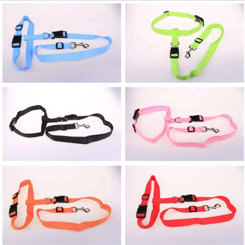 designer dog collars Great Easy Adjustable Handsfree Dog Pet Walking Running Jogging Lead Leash Waist Belt Chest Strap Gift Hot Sale dog harness and leash set