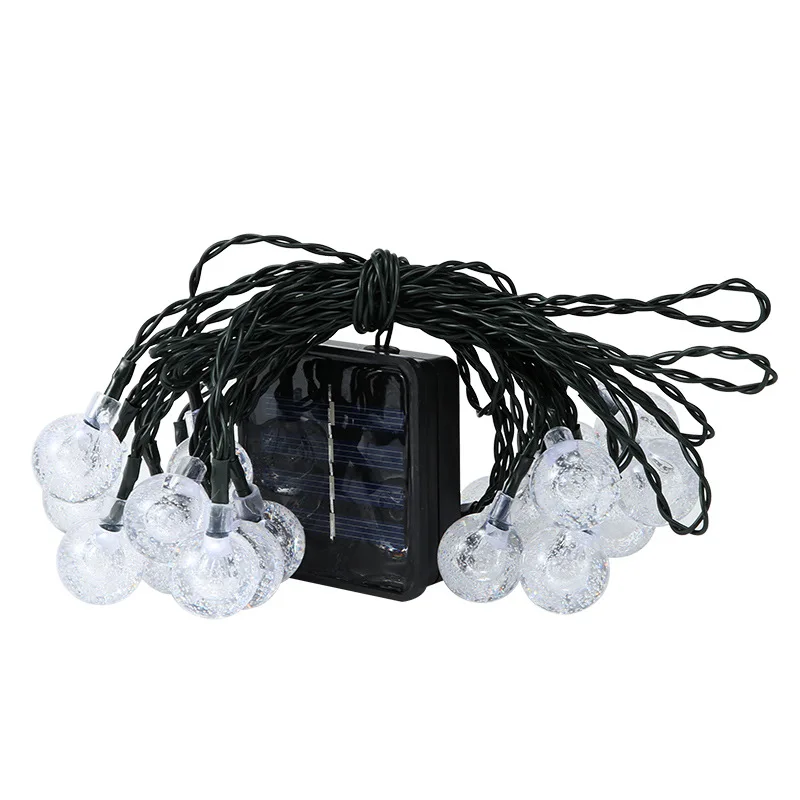 osiden luzes de fadas led cordas ao ar livre bola bolha cristal solar globo modos lâmpada prova dwaterproof água para festa do jardim decoração natal