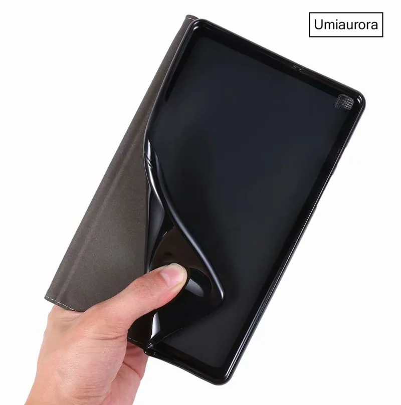 caso de couro magnético para samsung galaxy tab um fe mais lite inteligente tablet capa funda suporte escudo