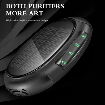 

Portable Solar Car Vehicle Home No Noise Solar Power Filter Cleaner Purify Ozonizer Odor Eliminator Anion Air Purifier