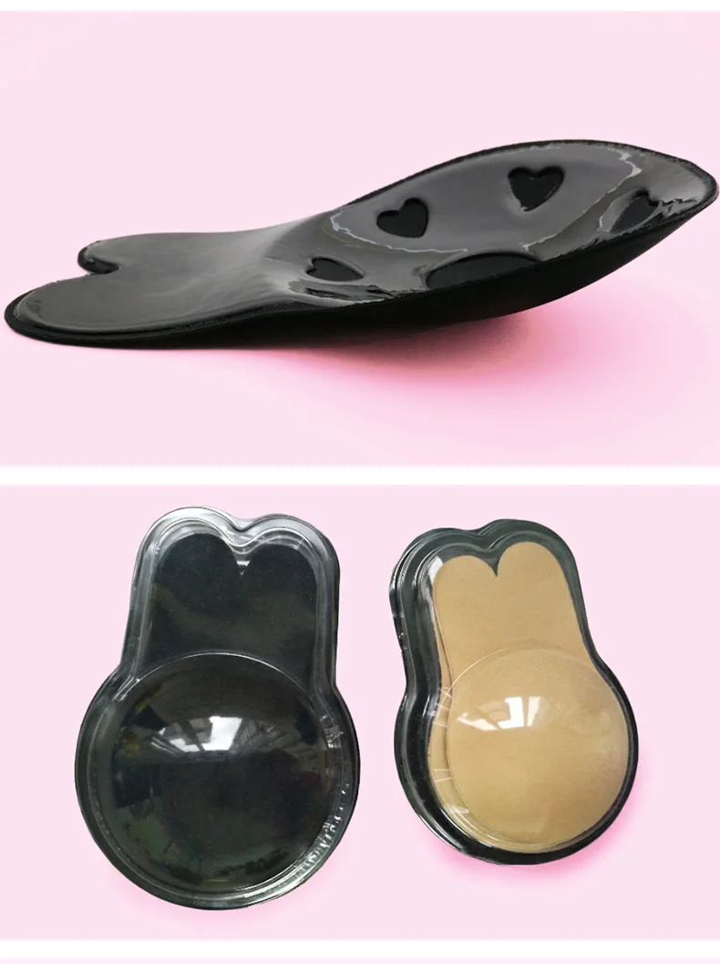 Hot Selling Silicone Nipple Sticker Pulling Nudebra Anti Bump Chest Paste Large Bust Bra Stickers Women's Wedding Dress