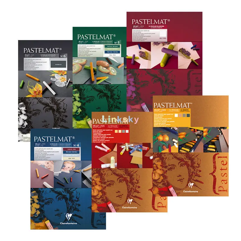 Clairefontaine PastelMat Pads 6 Pad Choices Assorted Colours & Sizes for Pastellists Suitable Pastel Sticks and Pencils
