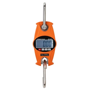 

Durable Electronic Hook Crane Scale 300kg/50g LCD Red Plastic and Stainless[US-Stock]