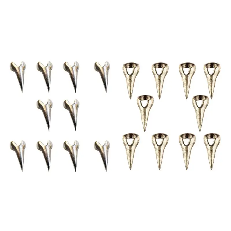 

10pcs Gothic Punk Rock Style Talon Spike Finger Nail Claw Plated Metal Finger Tip Ring Nail Art Decoration Women Girl